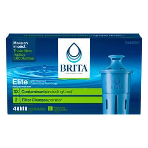Costco Members: 4-Count Brita Elite Replacement Water Filters $37.50 + Free Shipping