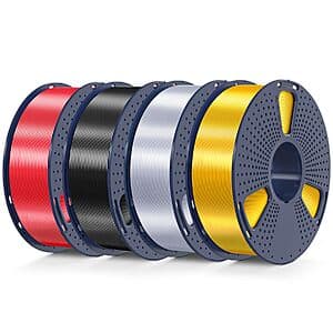 4-Pack 1kg SUNLU Shiny Silk PLA 1.75mm 3D Printer Filament (Various Colors) $40.80 + Free Shipping