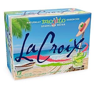 12-Pack of 12oz. LaCroix Sparkling Water (Mojito) $3.60