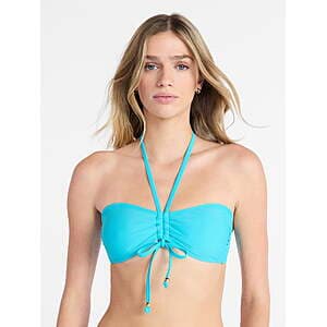 No Boundaries Women's Bikini: Mid Rise Bottom $2.65, Bandeau Top $3.36