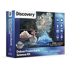 Discovery Deluxe Frozen Earth Science Kit w/ 67 Experiments $12.60 or less