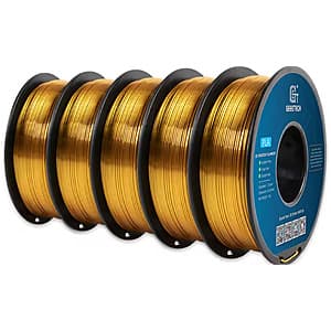 5-Pack 1kg Geeetech Silk PLA 1.75mm 3D Printer Filament Rolls (Various Colors) $32.90 (or Less for New Customers) + Free S/H