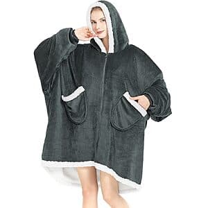 Topcee Oversized Wearable Sherpa Fleece Blanket (Various Colors) $9.50