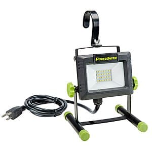 PowerSmith 2000 Lumen Portable LED Work Light w/ Metal Stand $15 & More