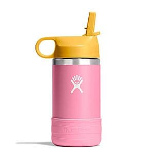 12-Oz Hydro Flask Stainless Steel Insulated Kids Water Bottle w/ Straw Cap (various) $15