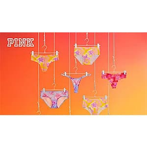 Victoria's Secret Panty Party (various styles): Cotton Lace/Stretch, Hiphugger 10 for $40 & More + Free S&H on $50+