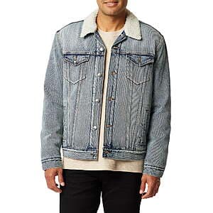 Levi Strauss Signature Men's Faux Shearling Trucker Jacket (Spectre, Select Sizes) $28.50