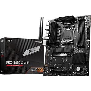 MSI PRO B650-S WIFI ProSeries AM5 ATX Motherboard $116.25 + Free Shipping