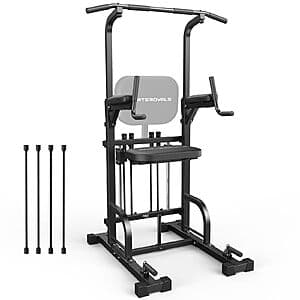 Prime Members: SPORTSROYALS Free Standing Power Tower / Pull Up Bar $229.60 + Free S&H