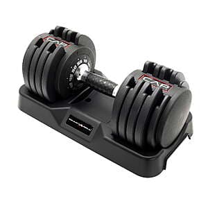 55-lbs CAP Barbell Adjustabell Dumbbell w/ Contoured Full-Rotation Handle $99 + Free S&H