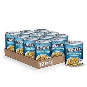 12-Pack 18.5-Oz Progresso Traditional Canned Soup (Italian-Style Wedding) 4 for $25.60 w/ Subscribe & Save + Free S&H