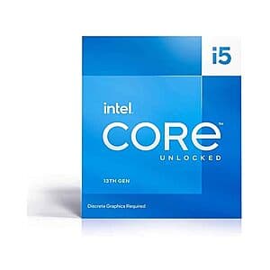 Intel Core i5-13600KF 14-Core 5.10 GHz LGA1700 Unlocked Desktop Processor $150 + Free Shipping w/ Prime