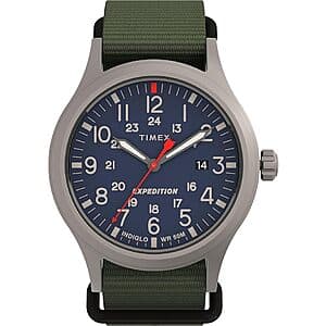 40mm Timex Expedition Scout Men’s Analog Watch (Various Colors) $28.75