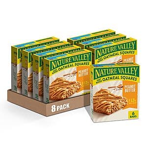 48-Count 1.24-Oz Nature Valley Soft-Baked Oatmeal Squares (Peanut Butter) $11.95 w/ Subscribe & Save