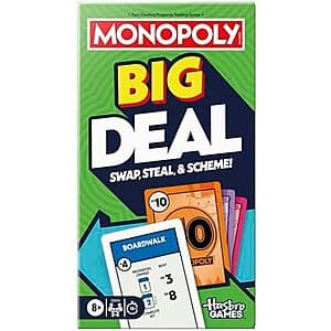 Monopoly Big Deal Card Game $3.50