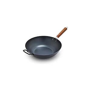 14" GreenPan Kyoto Carbon Steel Flat Bottom Wok $40 + Free S/H w/ Prime