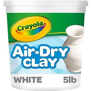 5-Pound Crayola Air Dry Clay (White) $4