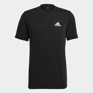 adidas Men's Aeroready Designed to Move Feelready Sport Tee (Black/White) $8 + Free S/H