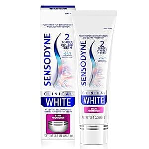 3.4-Oz Sensodyne Clinical White Toothpaste $4.50 w/ S&S