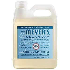 33-Oz Mrs. MEYER'S Clean Day Liquid Hand Soap Refill (Rain Water) $6.55 w/ S&S