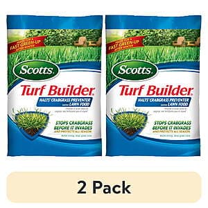 2-Pack Scotts Turf Builder 5,000 sq ft Lawn Food w/ Crabgrass Preventer $30.50