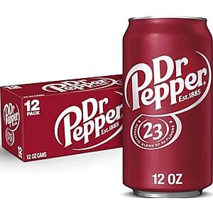 12-Pk 12-Oz Dr Pepper Soda 3 for $14.75 w/ S&S