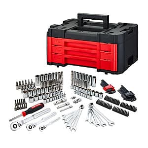 242-Pc CRAFTSMAN VERSASTACK SAE & Metric Mechanics Tool Set w/ Case $99 + Free S&H