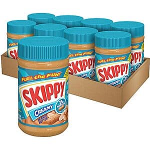 8-Pk 16.3-Oz SKIPPY Creamy Peanut Butter $14.15 w/ S&S