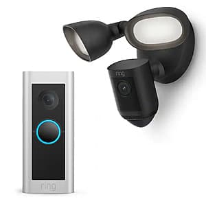 Ring Floodlight Cam Pro + Ring Wired Doorbell Pro (Black or White) $150 + Free Shipping