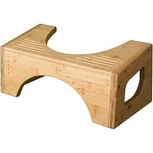 7" & 9" Adjustable Squatty Potty The Original Bamboo Toilet Flip Stool $25