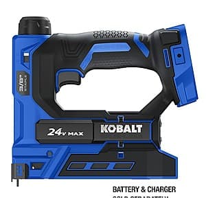 Kobalt XTR 20 -Gauge 3/8-in Medium crown Finish Stapler $50 + Free Shipping
