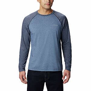 Costco Members: Men's Columbia Long Sleeve Raglan Omni-Wick Tee (various colors) 2 for $14 + Free S/H