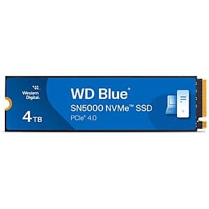 4TB Western Digital Blue SN5000 M.2 PCIe Gen 4.0 NVMe Solid State Drive SSD $210 + Free Shipping