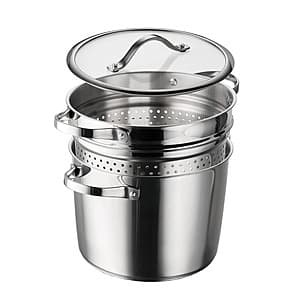 Costco Members: 8-Qt Tramontina Stainless Steel Tri-ply Multicooker w/ Insert $20 (Select Stores, In-Store Only)