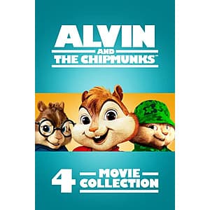 Alvin and the Chipmunks: 4-Movie Collection (4K/HD Digital Films) $5