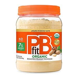 30-Oz PBfit Organic Roasted Peanut Powder $10.10 w/ Subscribe & Save