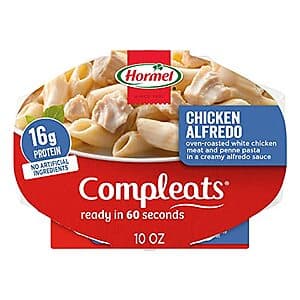 6-Pack 10-Oz HORMEL COMPLEATS Microwave Meal Trays (Chicken Alfredo) $5.55 w/ Subscribe & Save