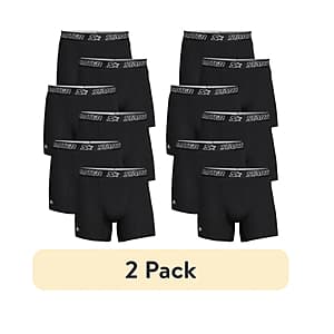 12-Pack Starter Men's Stretch Cotton Blend Boxer Briefs (Various Sizes & Colors) $10