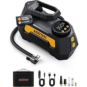AstroAI H2 Pro Cordless Tire Inflator Portable Air Compressor Tire Pump $22.05 + Free S&H