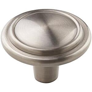 Amerock Everyday Heritage 1-1/4" Satin Nickel Round Traditional Cabinet Knob $0.35
