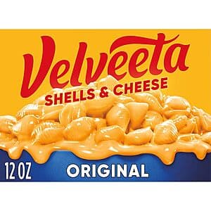 12-oz Velveeta Shells & Cheese Original Shell Pasta & Cheese Sauce $1 w/ Subscribe & Save