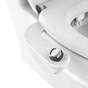 BioBidet SlimEdge Simple Bidet Non Electric Toilet Attachment w/ Dual Nozzle $33