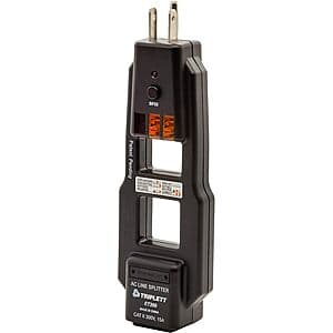 Triplett ET200 AC Line Splitter & GFCI Outlet/Receptacle Tester $12