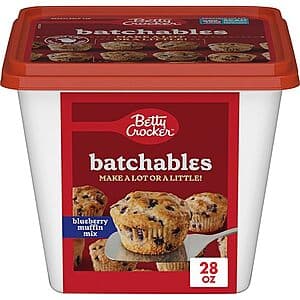 29.5-Oz Betty Crocker Batchables Mix (Fudge Brownie or Blueberry Muffin) $4.50 w/ Subscribe & Save
