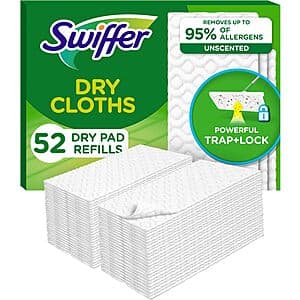 Swiffer 30% Off: 18-Ct Dusters Refills $9.40, 52-Ct Dry Cloths Refills $8.60 & More w/ Subscribe & Save