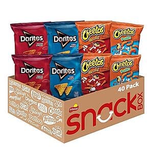 40-Pack 1-Oz Frito Lay Doritos & Cheetos Mix Variety Pack $14.90 w/ Subscribe & Save