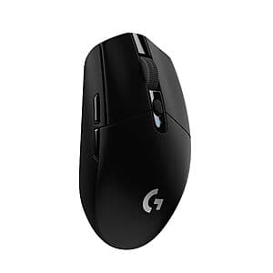 Logitech G305 LIGHTSPEED Wireless Hero 12K Sensor Gaming Mouse (Black) $27