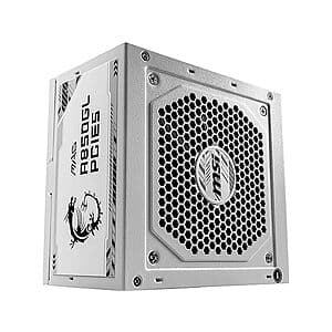 MSI MAG A850 GL 80+ GOLD Power Supply (White, PS1368) $80 + Free Shipping w/ Prime