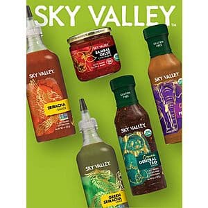 Go to Aisle Offer: Any Sky Valley Product (Sriracha Sauce, Chili Paste & More) Free after Venmo or PayPal Rebate (must purchase at Walmart)