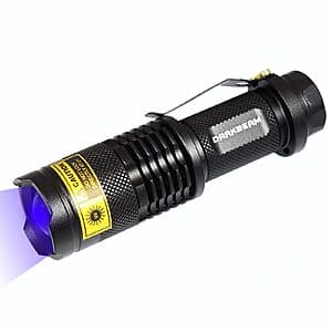 DARKBEAM 365nm UV LED Blacklight Ultraviolet Flashlight $6.50